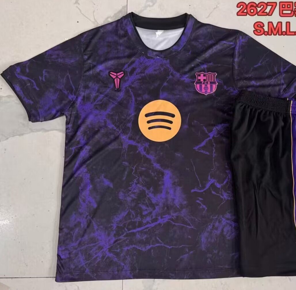 AAA Quality Barcelona 26/27 Black/Purple Training Jersey